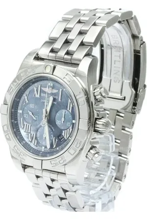 Breitling Pre-owned Femme, Pre-owned, Bleu, Taille: ONE Size Pre-owned Acier inoxydable montres