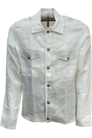ELEVENTY Homme, Chemises, Blanc, Taille: M Chemise en lin
