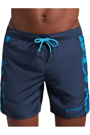 Bikkembergs Homme, Maillots de bain, Bleu, Taille: S Short de Bain à Rayures Bleues