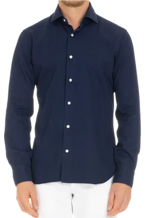 BARBA Homme, Chemises, Bleu, Taille: 4XL Chemise en Denim