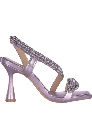 Alma en Pena Femme, Chaussures, Violet, Taille: 38 EU Sandalette talon serpent