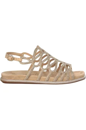 Alma en Pena Femme, Chaussures, , Taille: 36 EU Glitter Interlaced Flat Sandal