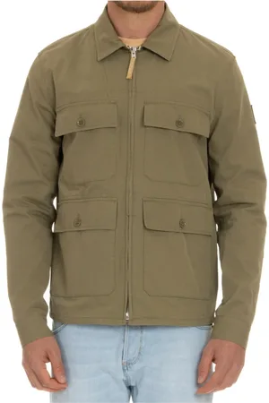 Belstaff Homme, Vestes, Vert, Taille: 2XL Manteau Vert en Coton pour l