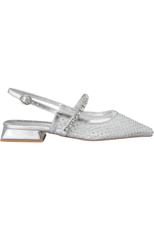 Alma en Pena Femme, Chaussures, Gris, Taille: 37 EU Chaussures Plates en Maille Cristal