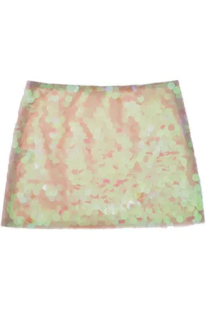 Helmut Lang Femme, Jupes, Multicolore, Taille: 36 FR Jupe à Paillettes Arc-en-ciel