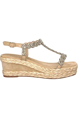 Alma en Pena Femme, Chaussures, , Taille: 40 EU Sandale Compensée avec Tresses