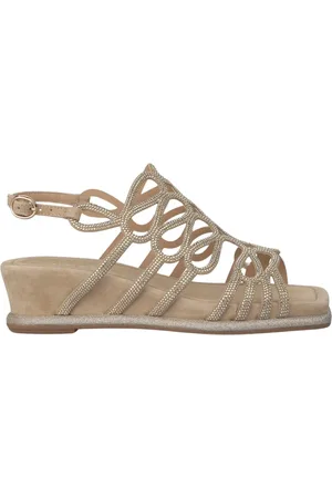 Alma en Pena Femme, Chaussures, , Taille: 36 EU Sandale Compensée Pailletée