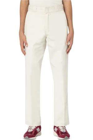 Dickies Homme, Pantalons, Blanc, Taille: W30 L32 Pantalon de Travail Twill Poids Moyen Jambe Droite