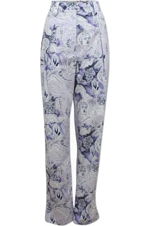 Baum und Pferdgarten Femme, Pantalons, Multicolore, Taille: 42 FR Pantalon Tattoo Print Loose Fit