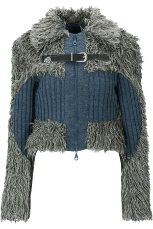 Andersson Bell Femme, Pulls, Multicolore, Taille: 42 FR Shearling Zip-Up Sweater