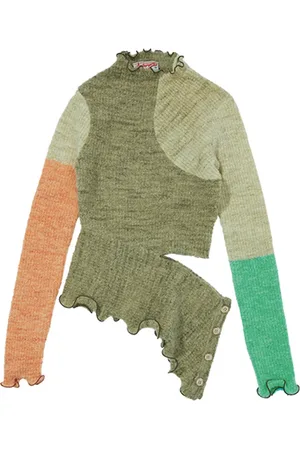 Andersson Bell Femme, Tops, Multicolore, Taille: 40 FR Haut tricoté à blocs de couleur