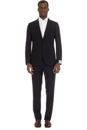 CARUSO Homme, Costumes, Bleu, Taille: 4XL Robe Bleue Miura Slim Fit Sur Mesure
