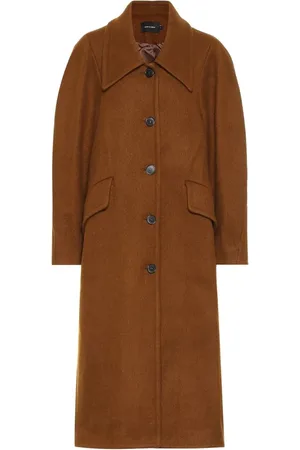 Low Classic Femme, Manteaux, Brun, Taille: 40 FR Manteau Oversize en Laine Nougat