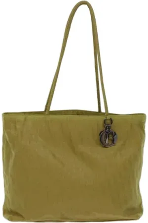 Dior Femme, Pre-owned, Vert, Taille: ONE Size Pre-owned Toile cabas