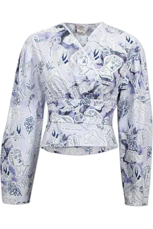 Baum und Pferdgarten Femme, Blouses et Chemises, Multicolore, Taille: 40 FR Chemisier en Coton à