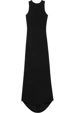 Ami Femme, Robes, Noir, Taille: 36 FR Robe Noire Coupe en Biais