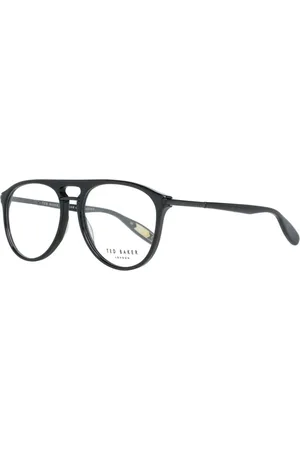 Ted Baker Homme, Accessoires, Noir, Taille: ONE Size Montures optiques noires en plastique avec charnière à ressort
