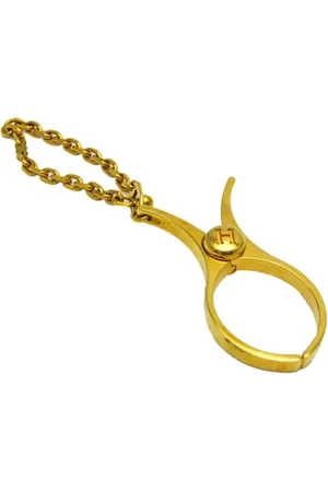 Hermès Femme, Pre-owned, Jaune, Taille: ONE Size Pre-owned Tissu porte-cls