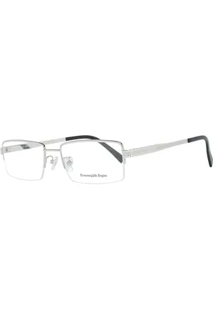 Ermenegildo Zegna Homme, Accessoires, Gris, Taille: ONE Size Montures Optiques en Titane Élégantes