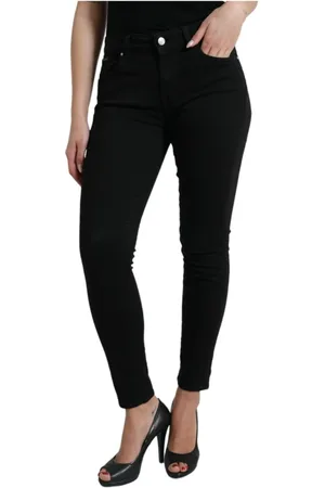 Dolce & Gabbana Femme, Jeans, Noir, Taille: 38 FR Jean Skinny en Denim de Coton Noir