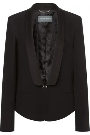 Alberta Ferretti Femme, Vestes, Noir, Taille: 42 FR Blazer Élégant Noir