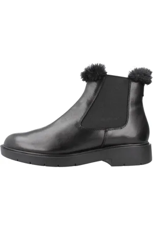 Geox Femme, Chaussures, Noir, Taille: 37 EU Spherica Chelsea Bottes