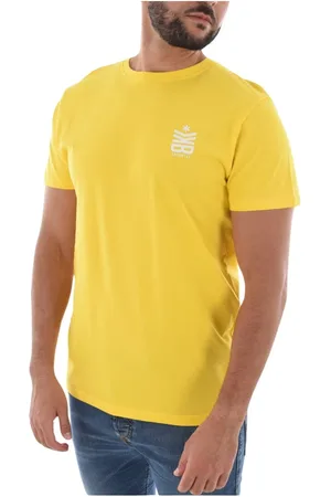 Bikkembergs Homme, Tops, Jaune, Taille: S T-shirt Icon Surf 100% Coton