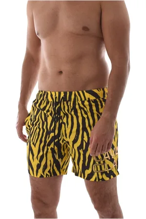 Roberto Cavalli Homme, Maillots de bain, Multicolore, Taille: S Short de bain motif animalier - Multicolore