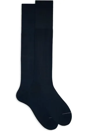Gallo Homme, Sous-vêtements, Bleu, Taille: L Chaussettes Longues Homme Coton Unies
