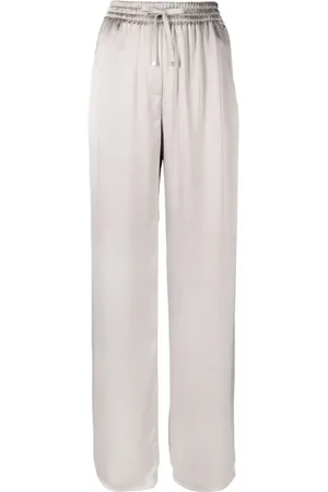 HERNO Femme, Pantalons, Gris, Taille: 40 FR Pantalon Droit à Cordon