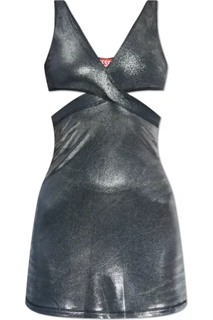 Diesel Femme, Robes, Gris, Taille: 42 FR Robe sans manches D-Farfy