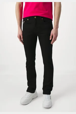 VERSACE Homme, Jeans, Noir, Taille: W31 Noir Or Slim Milano Stretch Jeans