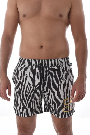 Roberto Cavalli Homme, Maillots de bain, Noir, Taille: S Short de bain motif animalier