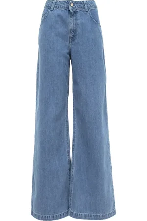 MVP Wardrobe Femme, Jeans, Bleu, Taille: 36 FR Vintage Taille Basse Palazzo Jeans