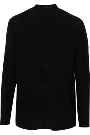 Giorgio Armani Homme, Vestes, Bleu, Taille: M Veste Bleu Marine En Laine À Revers