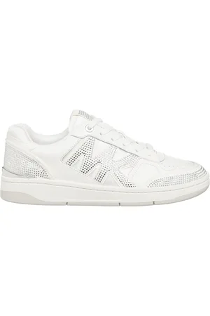 Michael Kors Femme, Chaussures, Blanc, Taille: 36 EU Baskets Rebel à Lacets Unis
