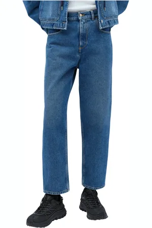Moncler Femme, Jeans, Bleu, Taille: 36 FR Jeans Cropped Classiques