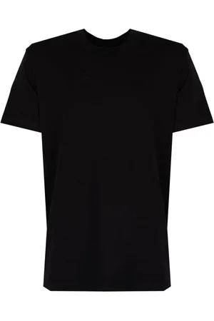 Les Hommes Homme, Tops, Noir, Taille: L T-shirt élégant à col rond