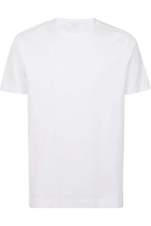 Malo Homme, Tops, Blanc, Taille: M T-shirt Blanc en Coton