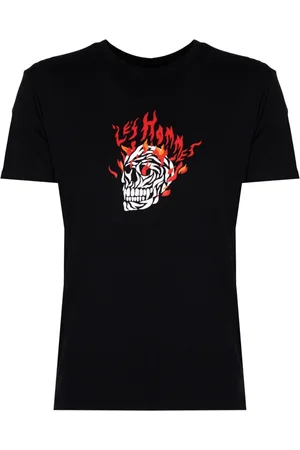 Les Hommes Homme, Tops, Noir, Taille: L T-shirt Col Rond Classique