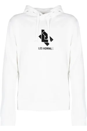 Les Hommes Homme, Sweatshirts et sweats à capuche, Blanc, Taille: L Sweat à Capuche Simple avec Capuche Réglable
