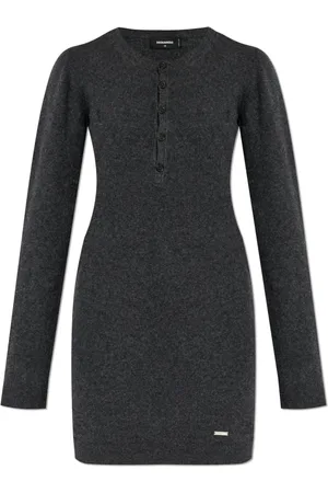 Dsquared2 Femme, Robes, Gris, Taille: 38 FR Robe en laine