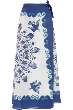 La DoubleJ Femme, Jupes, Multicolore, Taille: 44 FR Jupe Portefeuille Olympus