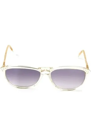 Saint Laurent Femme, Pre-owned, Blanc, Taille: ONE Size Pre-owned Acetate lunettes-de-soleil