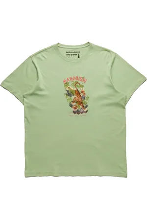 Maharishi Homme, Tops, Vert, Taille: M Tee Graphique Tigre de Bambou