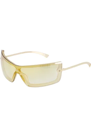 Le Specs Unisex, Accessoires, Jaune, Taille: M Lunettes de Soleil Bodyguard Élégantes en Sable/Or