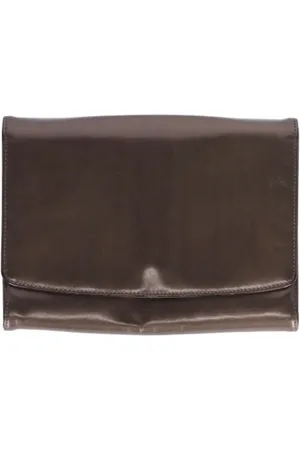 Salvatore Ferragamo Femme, Pre-owned, Brun, Taille: ONE Size Pre-owned Cuir pochettes-minaudieres
