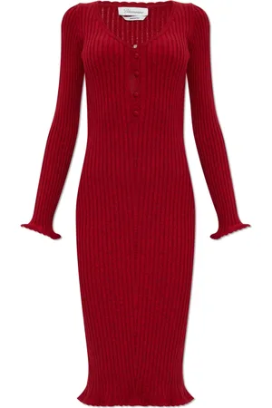 BLUMARINE Femme, Robes, Rouge, Taille: 38 FR Robe à rayures