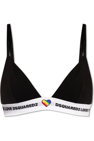 Dsquared2 Femme, Sous-vêtements, Noir, Taille: 42 FR Soutien-gorge avec Logo