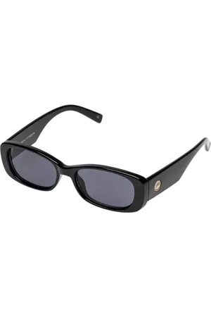Le Specs Unisex, Accessoires, Noir, Taille: ONE Size Lunettes de Soleil Rectangulaires Inspirées du Vintage